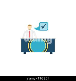 OTC Trading. OTC Trading Vector Flat Icon Isolated on White Background. Stock Vector