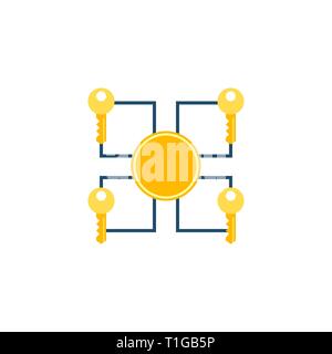 Multi Signature Icon. Multi Signature Vector Flat Icon Isolated on White Background. Stock Vector