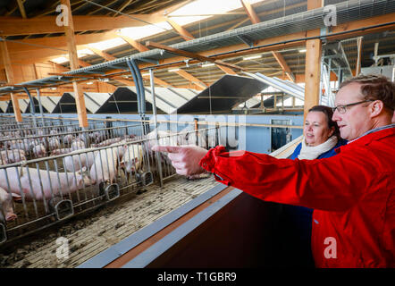 07.03.2019, Ense, North Rhine-Westphalia, Germany - Ursula Heinen-Esser, Minister for the Environment, Agriculture, Nature and Consumer Protection of  Stock Photo