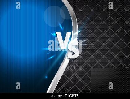 Versus letters figh background. Vector Illustration EPS10 Stock Vector