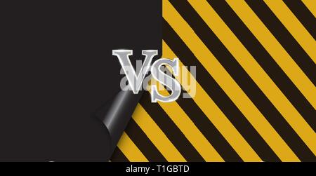 Versus letters figh background. Vector Illustration EPS10 Stock Vector