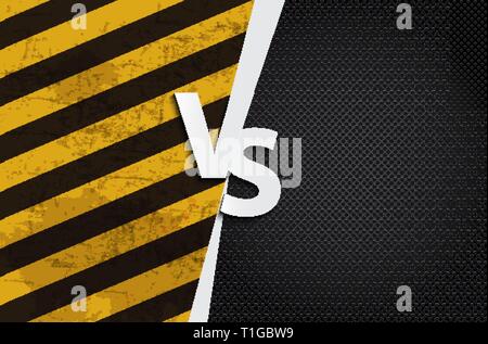 Versus letters figh background. Vector Illustration EPS10 Stock Vector