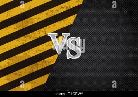 Versus letters figh background. Vector Illustration EPS10 Stock Vector