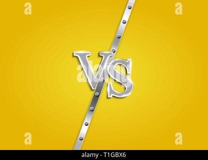 Versus letters figh background. Vector Illustration EPS10 Stock Vector