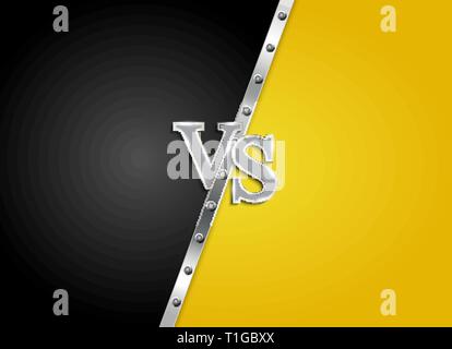Versus letters figh background. Vector Illustration EPS10 Stock Vector