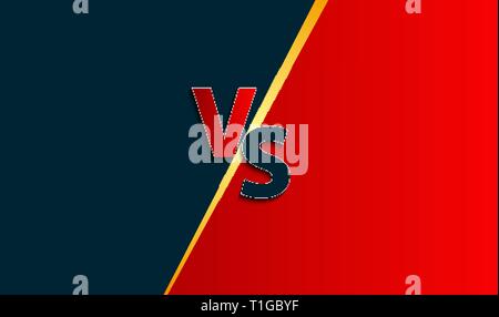 Versus letters figh background. Vector Illustration EPS10 Stock Vector
