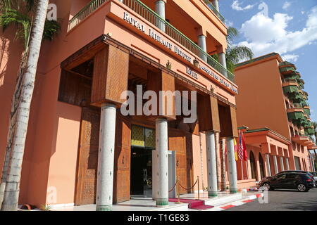 Royal Mirage Deluxe Hotel, Avenue de Paris, Hivernage, New City, Marrakesh, Marrakesh-Safi region, Morocco, north Africa Stock Photo