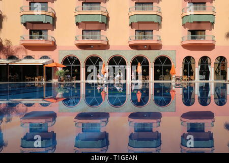 Royal Mirage Deluxe Hotel, Avenue de Paris, Hivernage, New City, Marrakesh, Marrakesh-Safi region, Morocco, north Africa Stock Photo