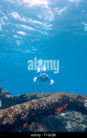 Site of the Batavia shipwreck on Morning reef in the Wallabi Group of the Houtman Abrolhos. On June 4, 1629 the Dutch East India Company (VOC) ship Ba Stock Photo