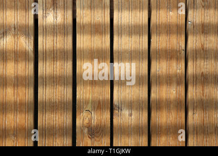 Brown wooden floor / wall. Texture of the wood is beautiful. This photo shows the architectural details of the surface.  Photographed outdoors. Stock Photo