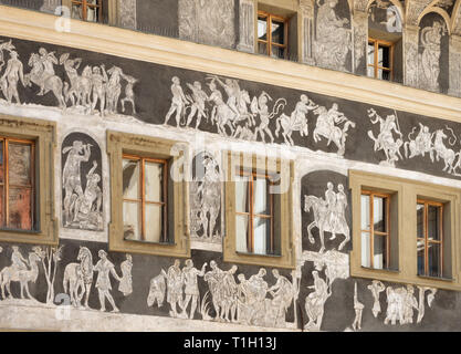 Prague. The House at the Minute on the Old Town Square Stock Photo