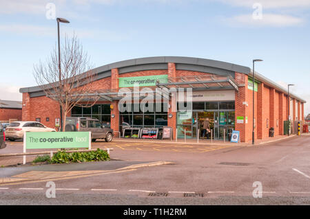 Co-operative supermarket in Wells-next-the-Sea, Norfolk. Stock Photo