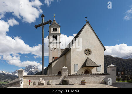 Chiesa di Santa Lucia of Colle Santa Lucia in the Dolomites, Belluno ...