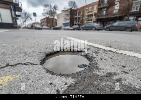Large rounded on Gilford street in Montreal, Canada (2018) Stock Photo