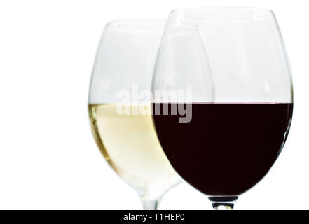 wine glasses on the table Stock Photo