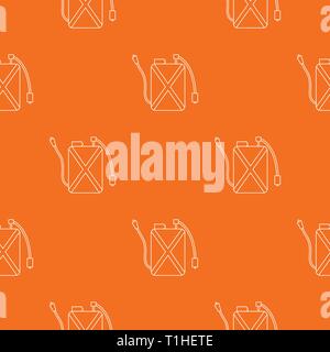 Pest control pattern vector orange Stock Vector