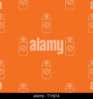 Mosquito spray pattern vector orange Stock Vector