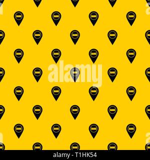 Bed, hostel, hotel sign pattern vector Stock Vector