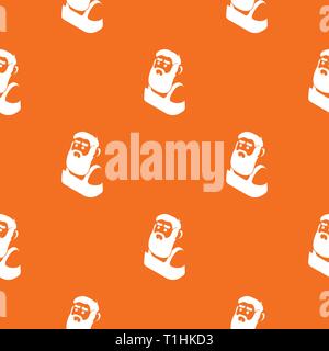 Blacksmith pattern vector orange Stock Vector
