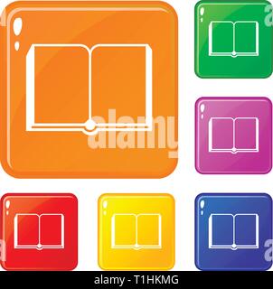 Stack money icons set vector color Stock Vector