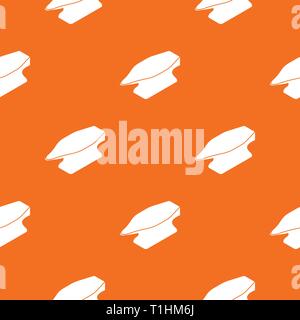 Anvil pattern vector orange Stock Vector