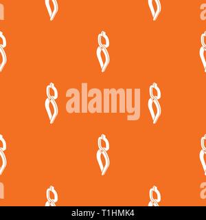 Blacksmith tong pattern vector orange Stock Vector