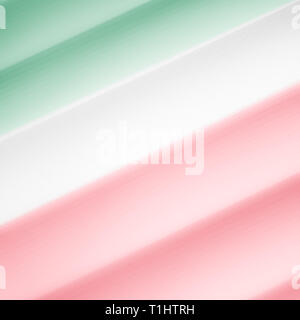 Elegant striped green, white and red background pattern fading into white space Stock Photo