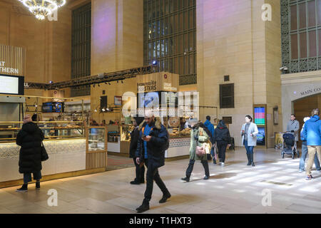 Great Northern Food Hall, Vanderbilt Hall in Grand Central Terminal, NYC, USA Stock Photo