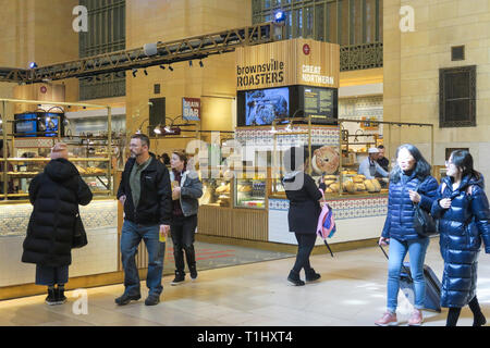 Great Northern Food Hall, Vanderbilt Hall in Grand Central Terminal, NYC, USA Stock Photo