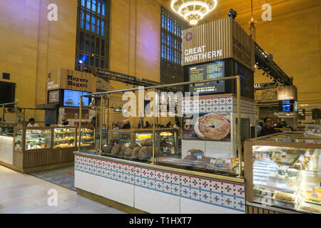 Great Northern Food Hall, Vanderbilt Hall in Grand Central Terminal, NYC, USA Stock Photo