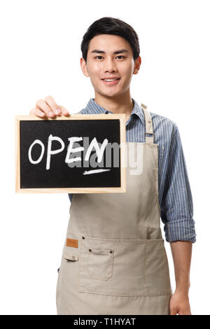 Food and beverage service staff Stock Photo