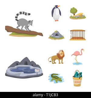 lemur,penguin,trees,cave,cell,lake,lion,flamingo,crocodile,bucket,monkey,white,sand,bear,empty,pool,cute,pink,alligator,fish,Africa,mound,grizzly,jail,water,jungle,full,tree,zoo,park,safari,animal,forest,nature,fun,flora,fauna,entertainment,set,vector,icon,illustration,isolated,collection,design,element,graphic,sign,cartoon,color Vector Vectors , Stock Vector