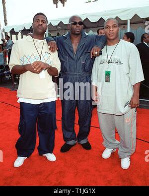 LOS ANGELES, CA - September 4, 1999: Rap group NAUGHTY BY NATURE at the Soul Train Lady of Soul Awards in Santa Monica where they were presenters. © Paul Smith / Featureflash Stock Photo