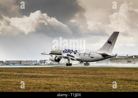 ESA Aircraft Airbus 320 Zero G at Frankfurt Airport, Germany Stock Photo