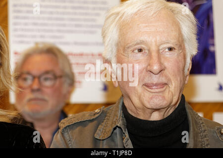 Paris, France. 15th Mar, 2019. Marcel Amont attends in the Don'actions national draw at the Secours Populaire Français in Paris on March 15, 2019 Stock Photo