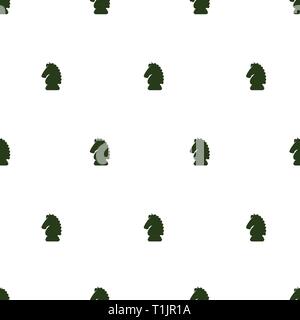 knight chess pieces arranged in a pattern or texture semlessly joining background Stock Vector