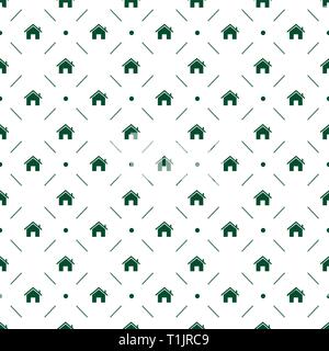 Array of houses pattern wallpaper graphic design Stock Vector