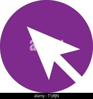 arrow in a circle graphic symbol Stock Vector