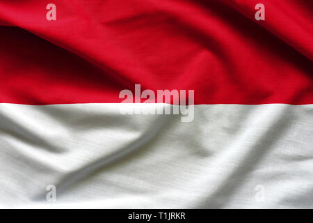 Waving flag of Indonesia, Asia Stock Photo