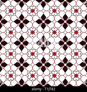 Heart shapes pattern combination in groups & combinations making geometrical designs & wallpaper style patterns Stock Vector