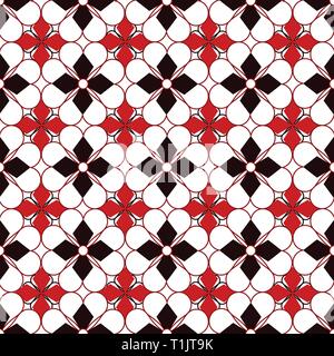 Heart shapes pattern combination in groups & combinations making geometrical designs & wallpaper style patterns Stock Vector