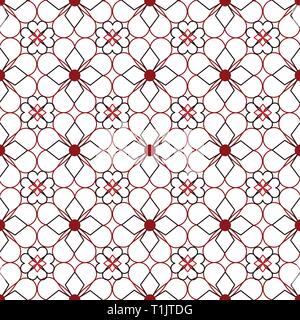 Heart shapes pattern combination in groups & combinations making geometrical designs & wallpaper style patterns Stock Vector