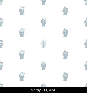 Power hand fist seamless, tile,texture, wallpaper, pattern Stock Vector