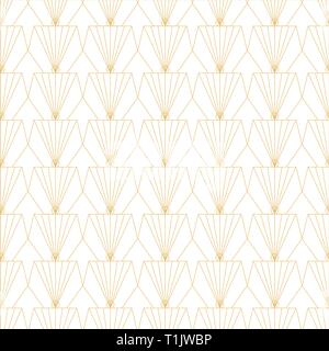Fan shape seamless, tile, texture, pattern for interiour decoration or background pattern Stock Vector