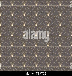 Fan shape seamless, tile, texture, pattern for interiour decoration or background pattern Stock Vector