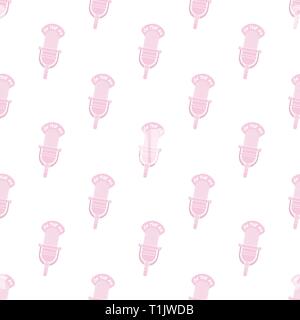 Old vintage microphone pattern Stock Vector