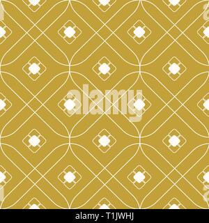 Geometric rounded rectangular overlapping, seamless tile wallpaper pattern Stock Vector