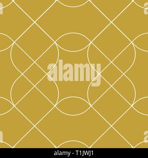 Geometric rounded rectangular overlapping, seamless tile wallpaper pattern Stock Vector