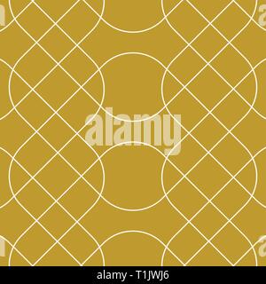 Geometric rounded rectangular overlapping, seamless tile wallpaper pattern Stock Vector