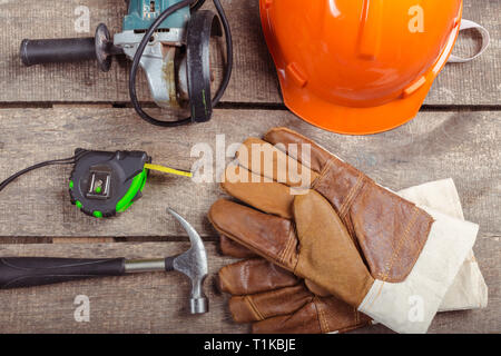 big set of construction tools Stock Photo
